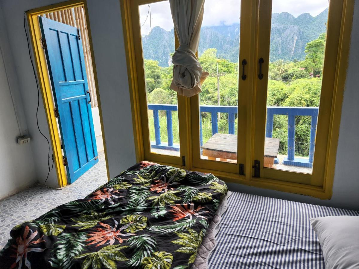 Blue Guesthouse Vang Vieng Exterior foto