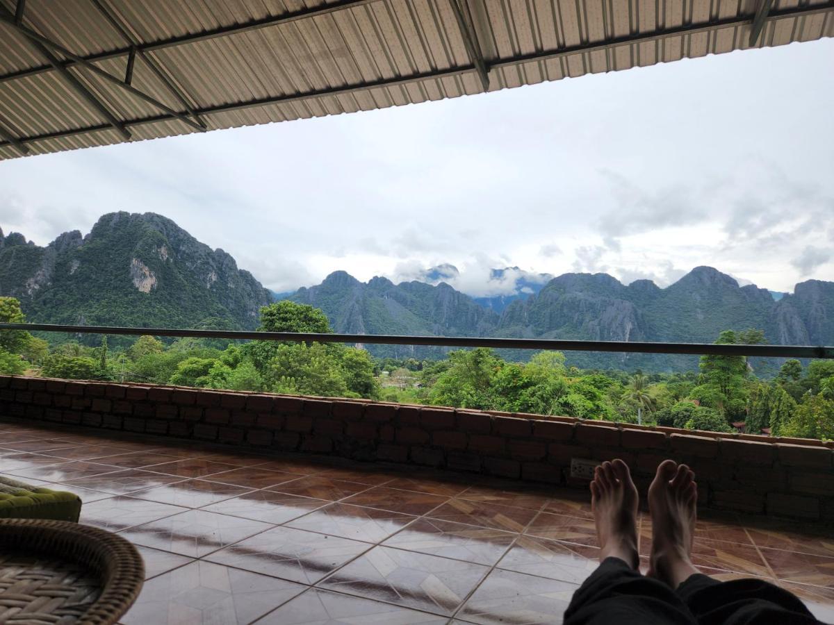 Blue Guesthouse Vang Vieng Exterior foto