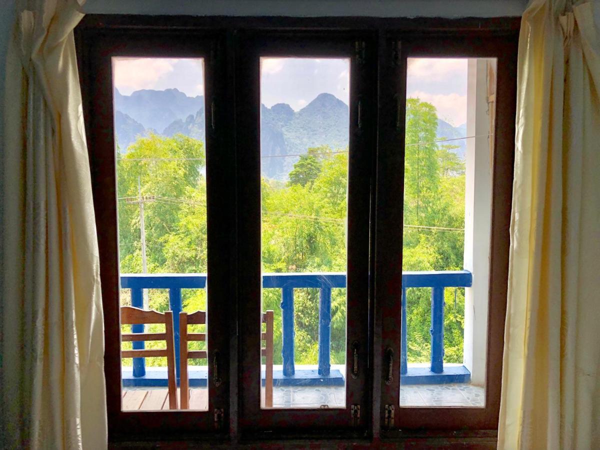 Blue Guesthouse Vang Vieng Exterior foto